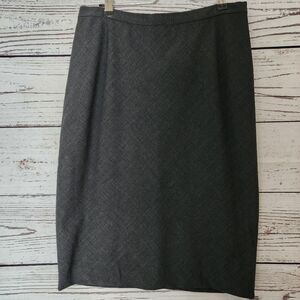 Kors Michael Kors Gray Wool Pencil Skirt 8
